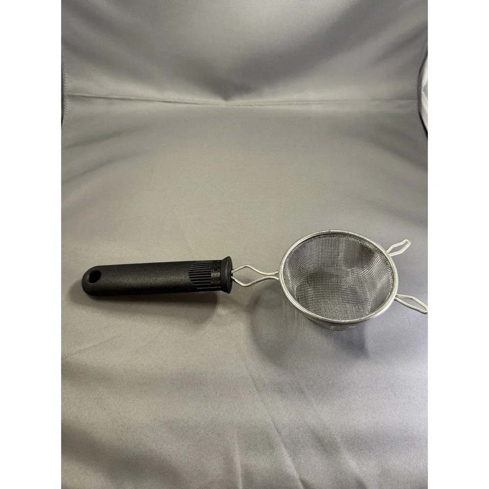 Vintage Ekco Mesh Strainer Sieve Sifter Black Handle‎